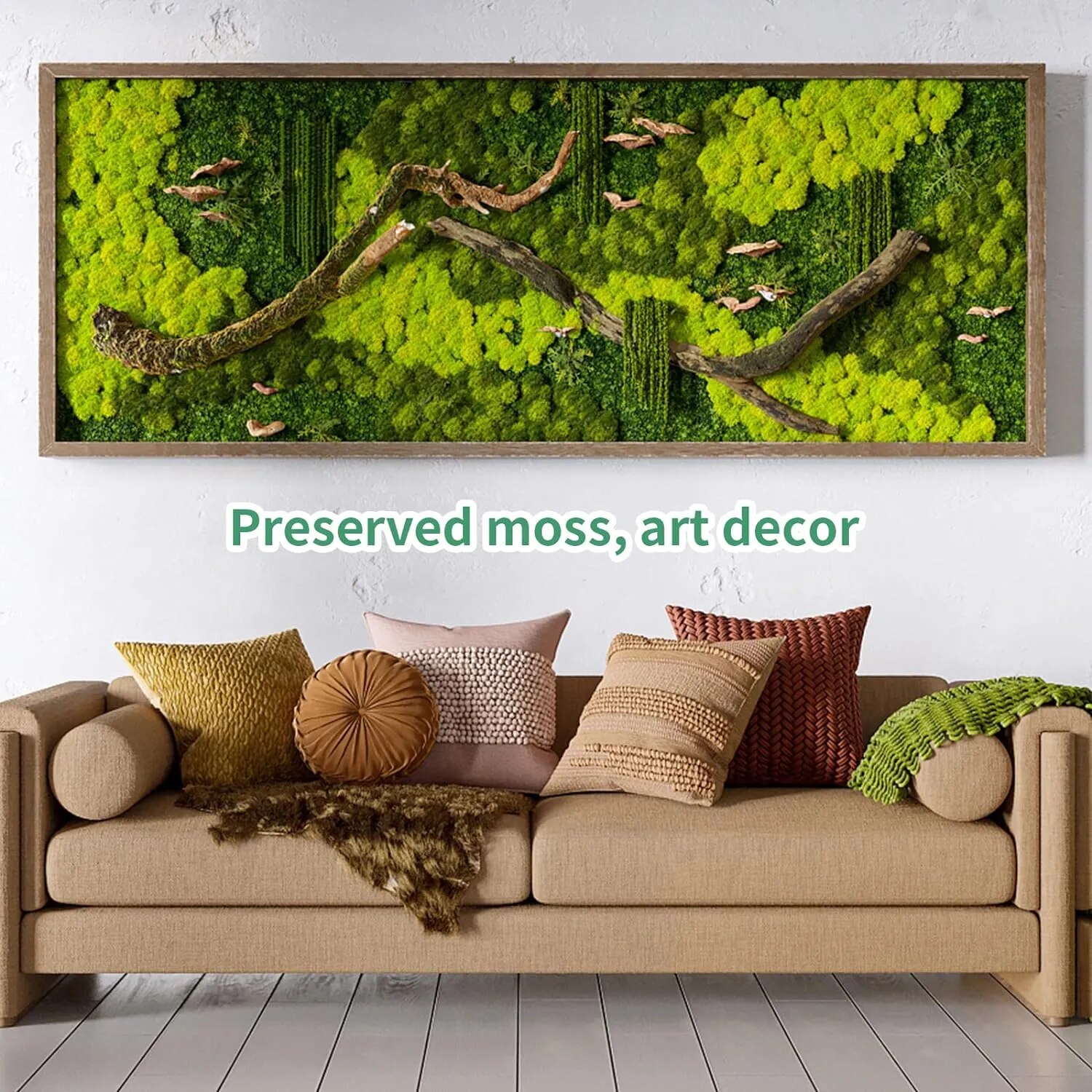 Plantas Verdes Artificiales, M - Sphagnum Moss Dry reseña y precio
